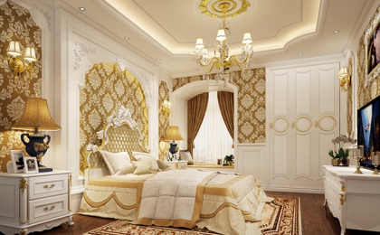 Mẫu phòng ngủ tân cổ điển đẹp thịnh hành nhất hiện nay